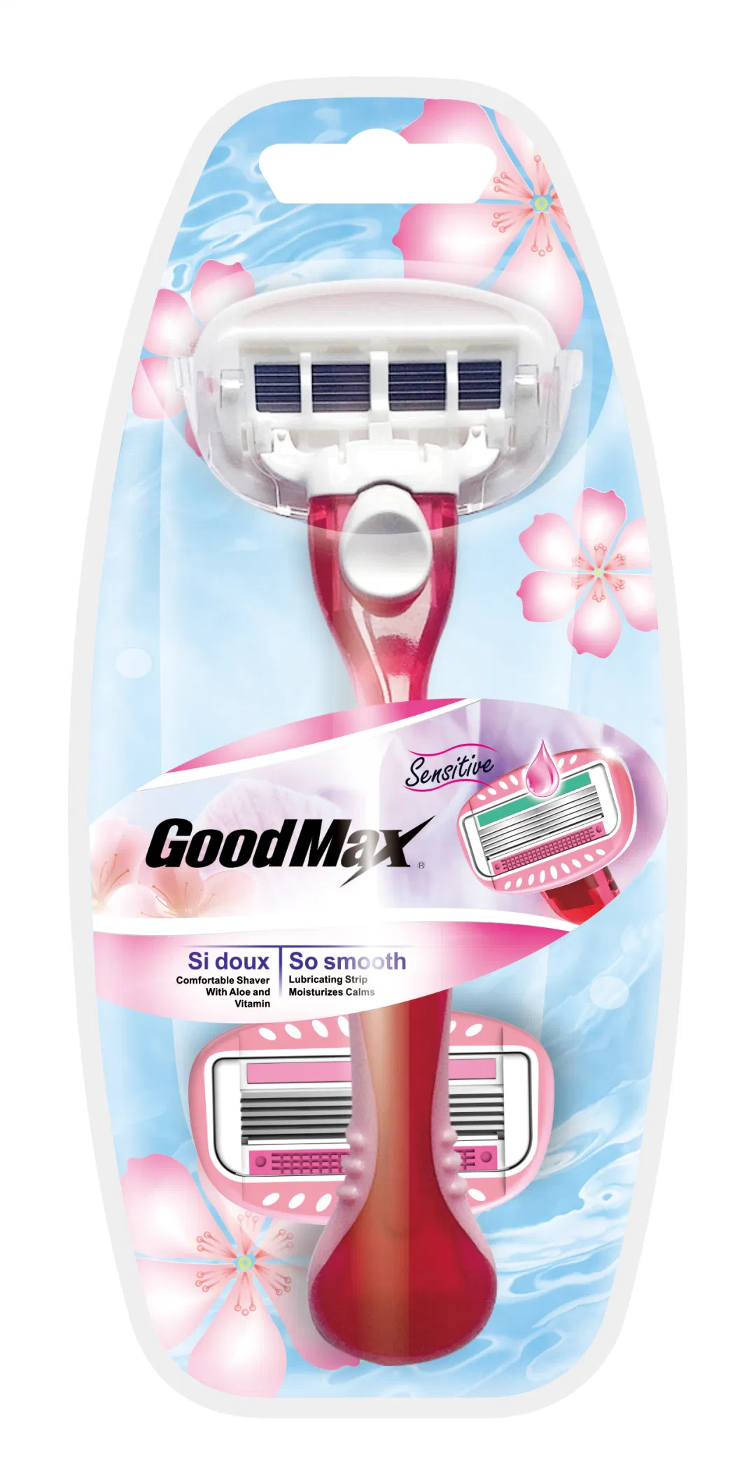 Four Blades System Razor with Cartridges Special for Women