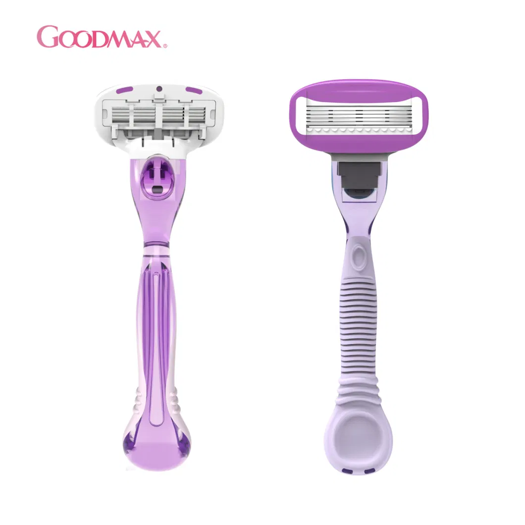 Personal Care Stainless Steel Women System Razor with Five Blades