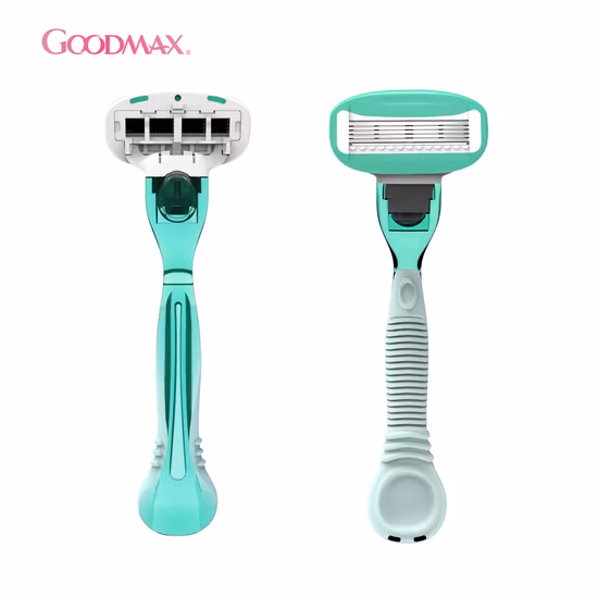 Maquinilla de afeitar desechable para mujer con cartucho lavable y espalda abierta