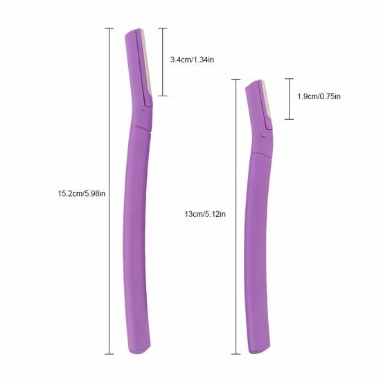 Maquinilla de afeitar del condensador de ajuste de la ceja del paquete del acero inoxidable del condensador de ajuste del vello facial de la etiqueta privada 3