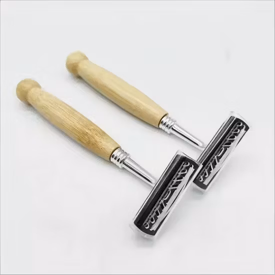 Maquinillas de afeitar disponibles de bambú de la maquinilla de afeitar de seguridad de doble filo ecológica para hombres
