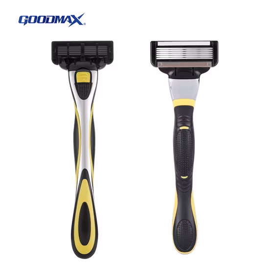 Maquinilla de afeitar para hombre con sistema de seis hojas de afeitar con cartuchos