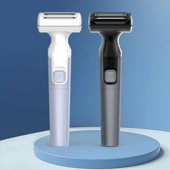 Afeitadora 2 en 1, cuchilla de barba eléctrica alternativa para hombres, afeitadora lavable de cuerpo completo